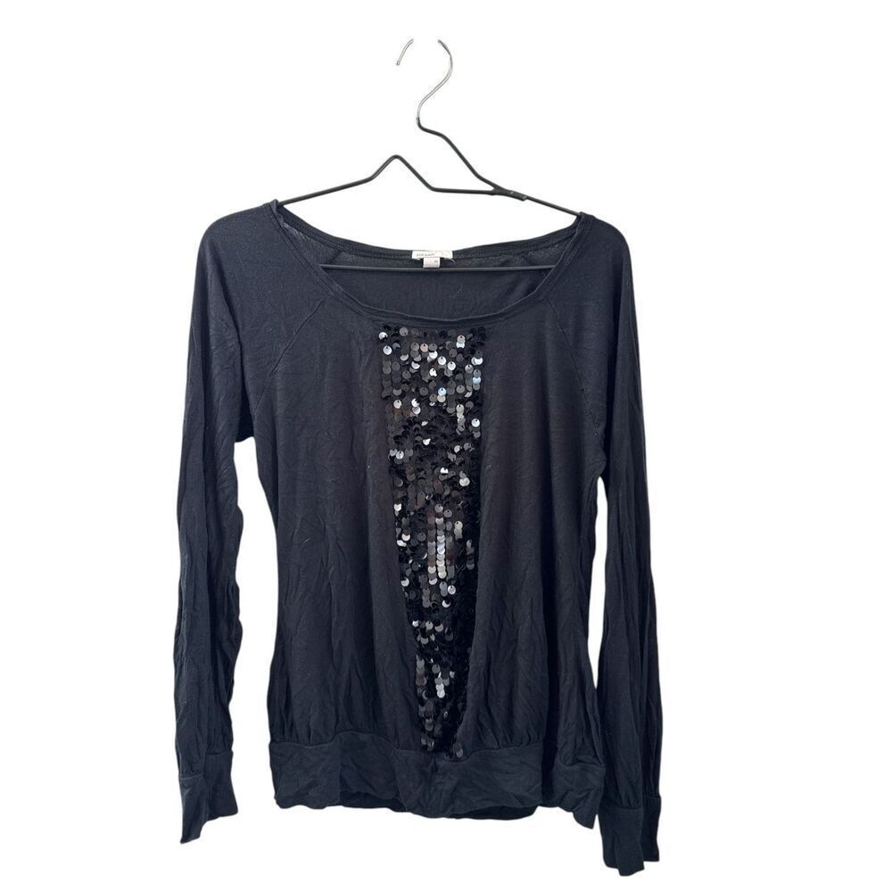 Black shiny blouse from old navy